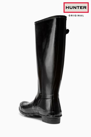Black Hunter Original Tall Gloss Wellington Boot